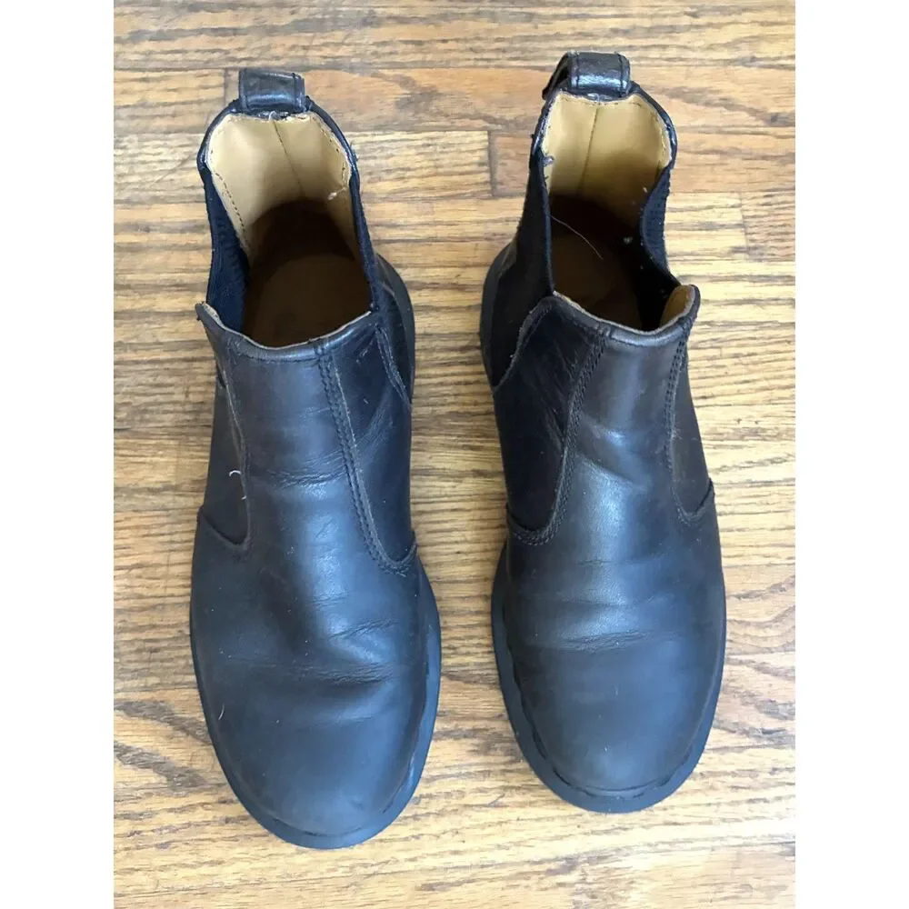 Dr. Martens Black Leather Pull On Chelsea Boots Shoes  Women's Size 5